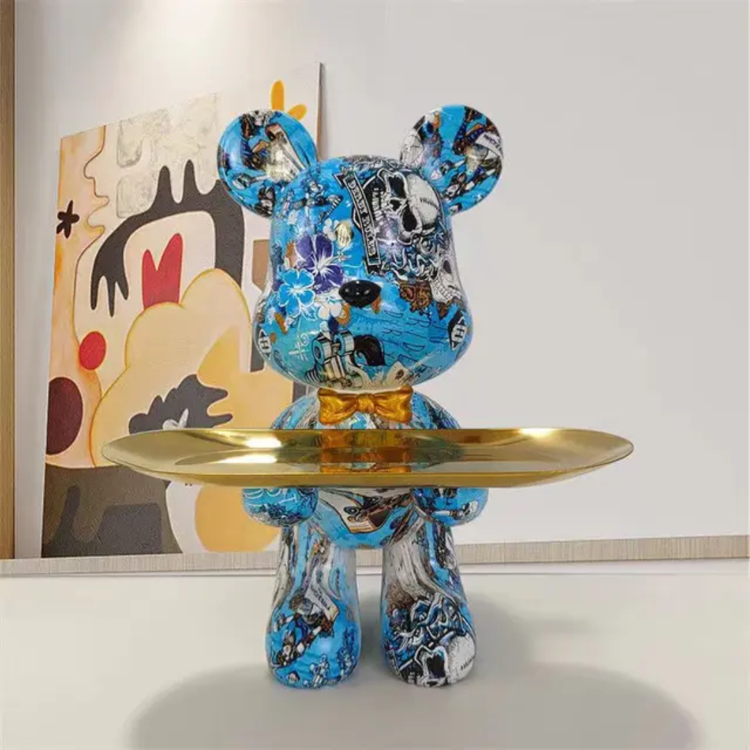 Shyro | Figurine d'Ours Décorative Moderne avec Design Détailé | Valuna