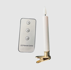 Bougies LED de Noël 10 Pcs | Support en Laiton et Télécommande | Valuna