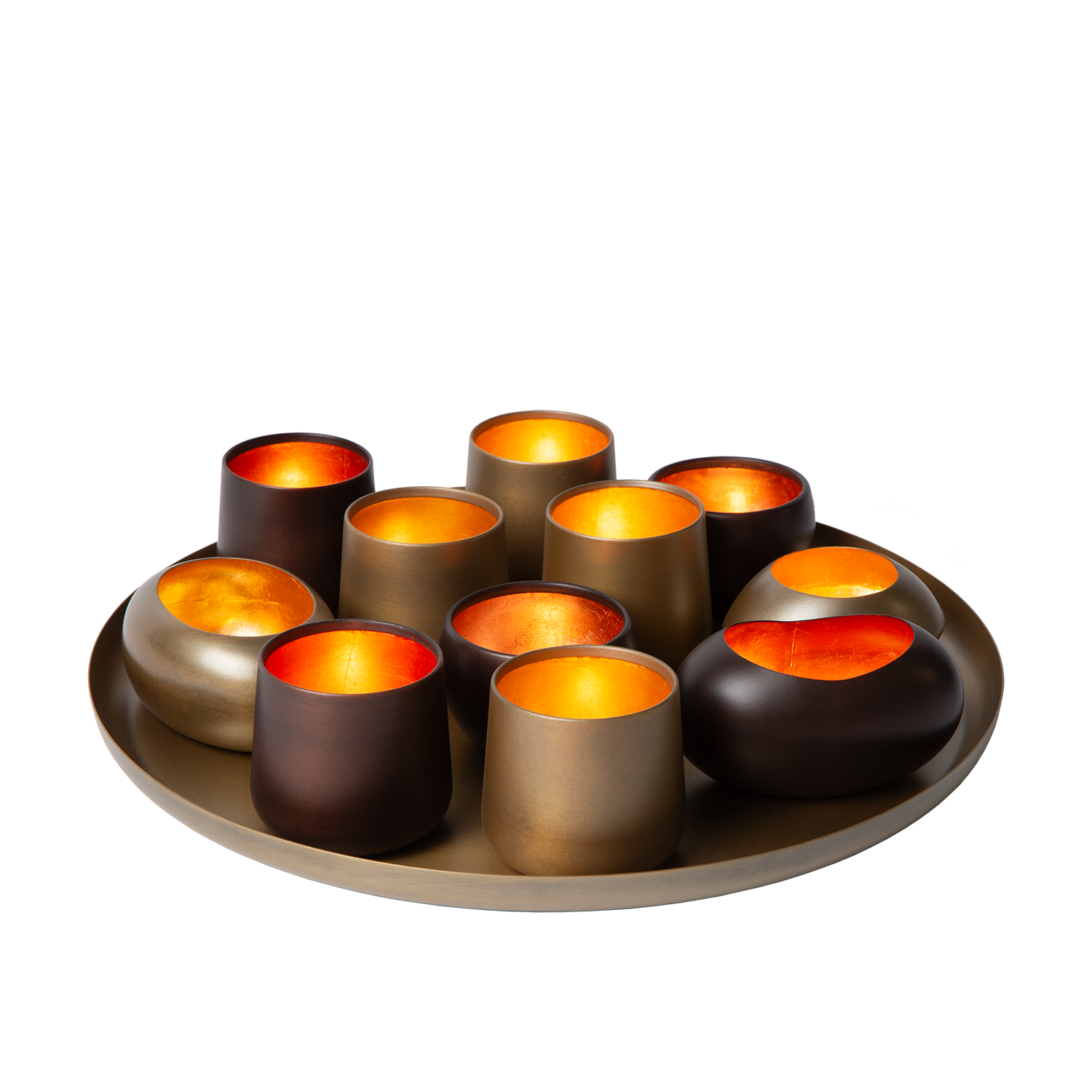 Tablett | mit Teelichtern Marlot | Valuna