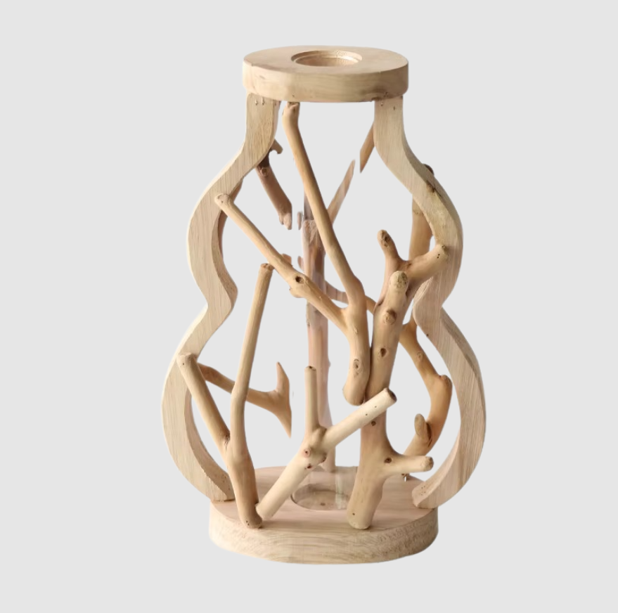 Vase Trævase | Design Artistique Inspiré Par le Bois | Valuna