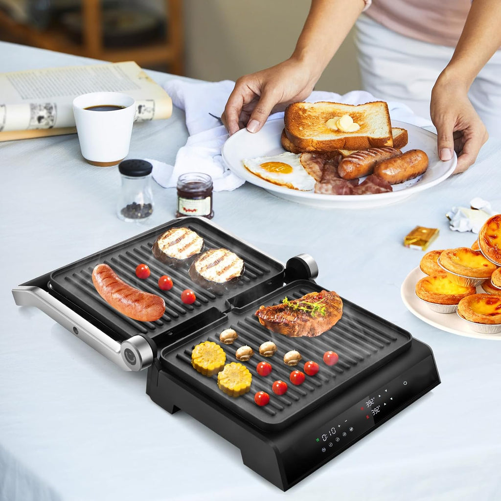 Presse-Panini Électrique Giantex & Grill d’Intérieur | Machine à Sandwich Chauffante | Valuna