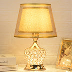 Lampe De Table Empire | Urne En Cristal Avec Double Écran Intégré | Valuna