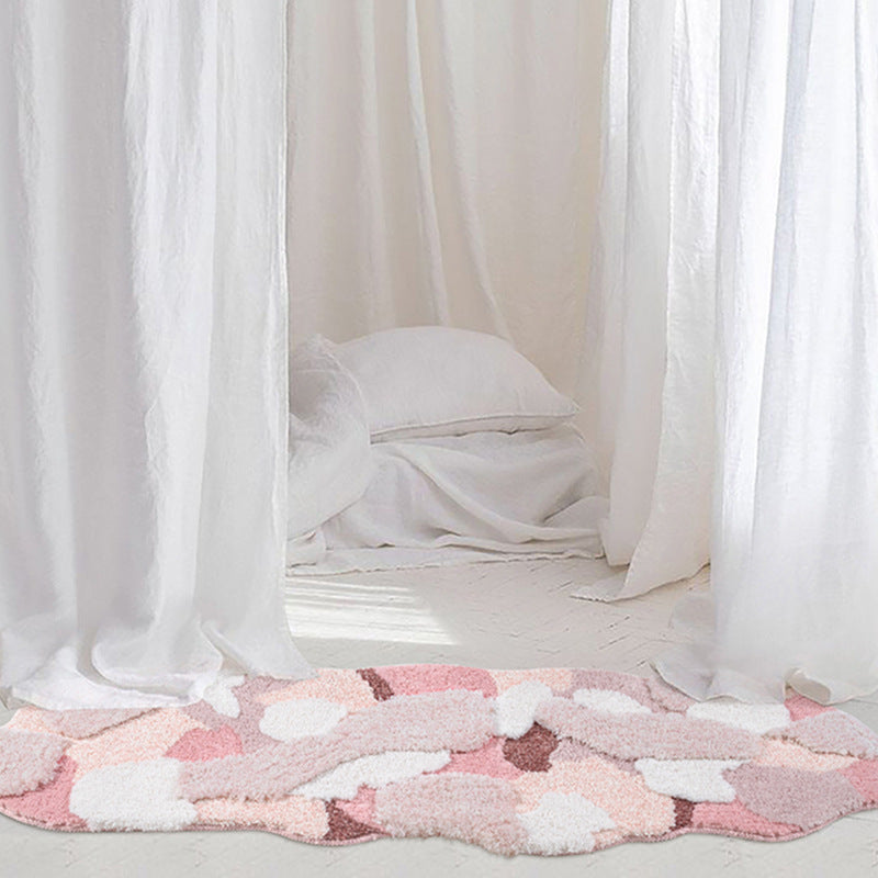 SakuraSnow | Tapis Fleur De Cerisier Et Mousse De Neige – Élégance Japonaise Pour Votre Intérieur | Valuna