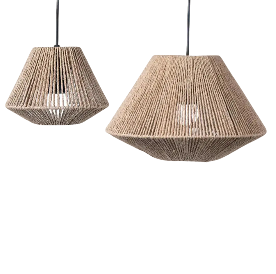 WeaveShade | Lampe Suspendue en Rotin Rustique – Ambiance Chaleureuse & Artisanale | Valuna