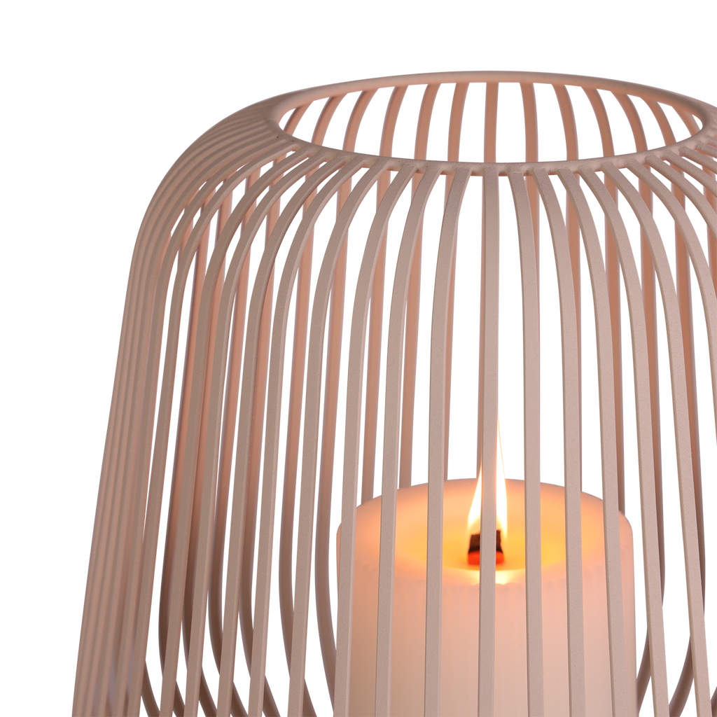 Bougeoir Votive Beige Doux | Éclat Minimaliste Chaleureux | Valuna