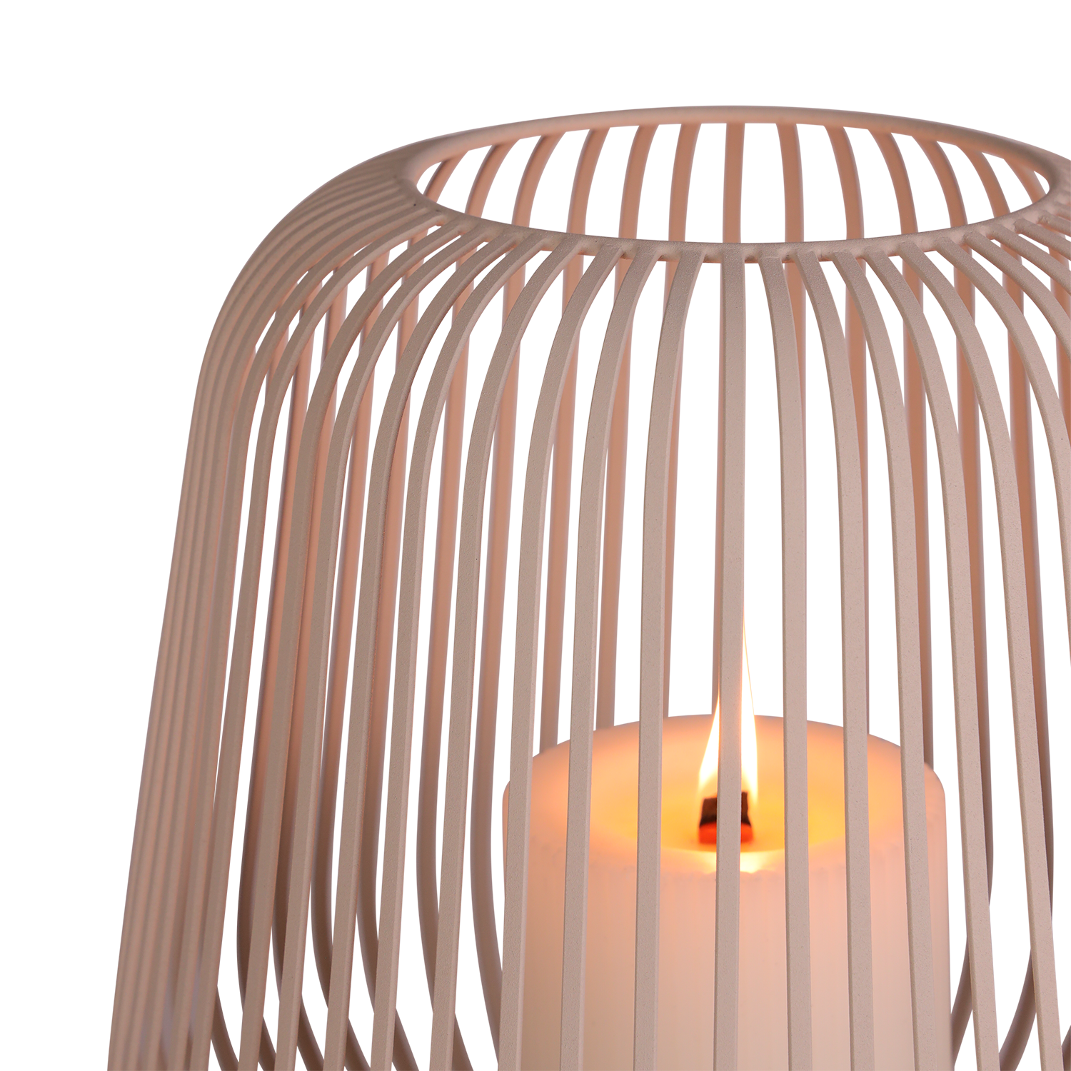 Bougeoir Votive Beige Doux | Éclat Minimaliste Chaleureux | Valuna