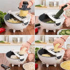 Coupe Fruits Et Légumes Multifonction Avec Lames Interchangeables - Valuna