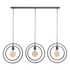 Suspension Otan Trio Industrielle | Lampe Suspendue en Métal Moderne pour Salon et Salle à Manger | Valuna
