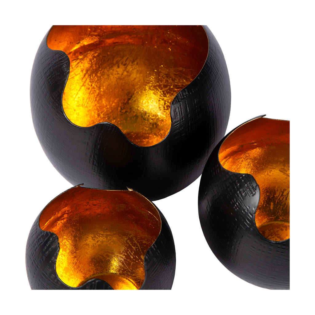 Porte‑bougies Tealight Kotori S (Lot de 3) | Lueur Douce et Chaleureuse pour Espaces Confortables | Valuna