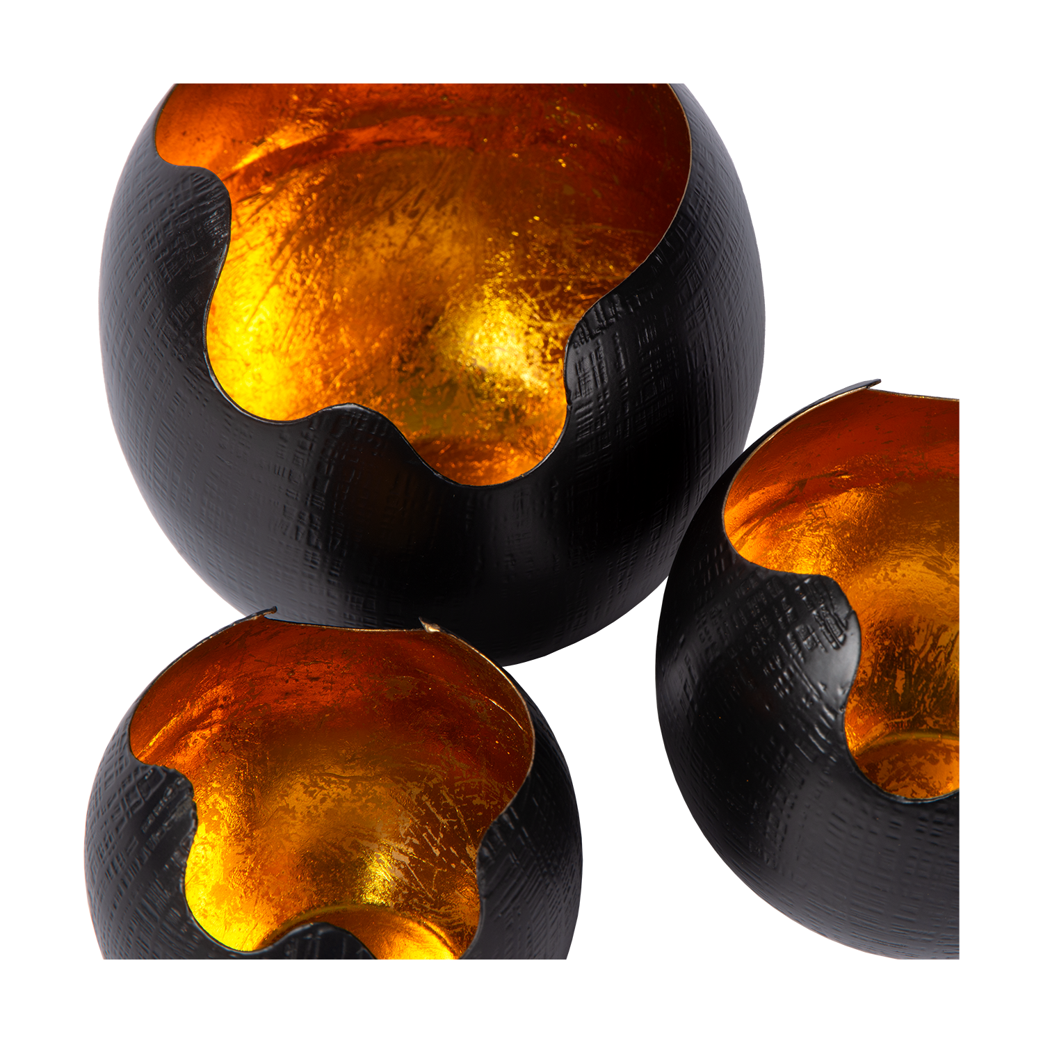 Porte‑bougies Tealight Kotori S (Lot de 3) | Lueur Douce et Chaleureuse pour Espaces Confortables | Valuna