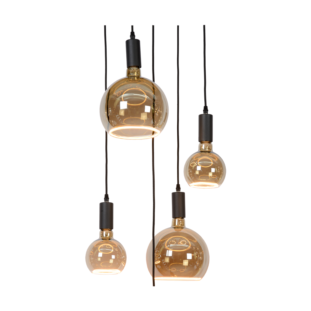 PendelSapa5 | Suspension Moderne Avec Globes Flottants Inclus | Valuna