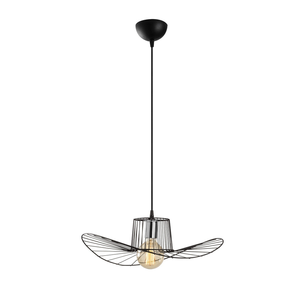 Suspension Predator Métal Noir | Lampe Suspendue 1‑Lumière Minimaliste | Valuna