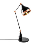 Lampe de Table Grip Noir et Cuivre | Lampe Industrielle Métal Élégante | Valuna