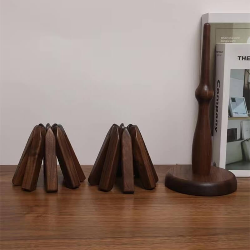 Sous-Verres | En Noyer Noir Pour Protection Et Style | Valuna