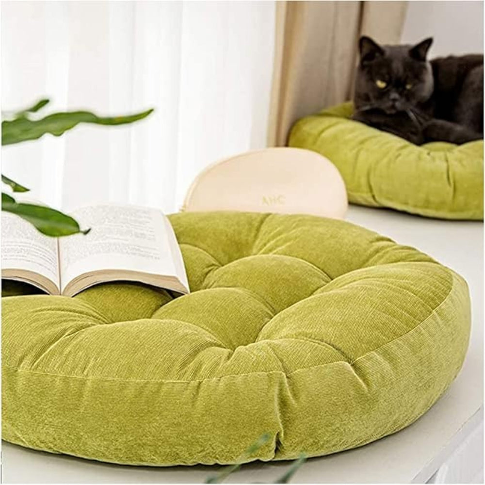 VeluRound | Coussins Ronds En Velours Rembourrés – Confort Luxueux & Style Chic | Valuna