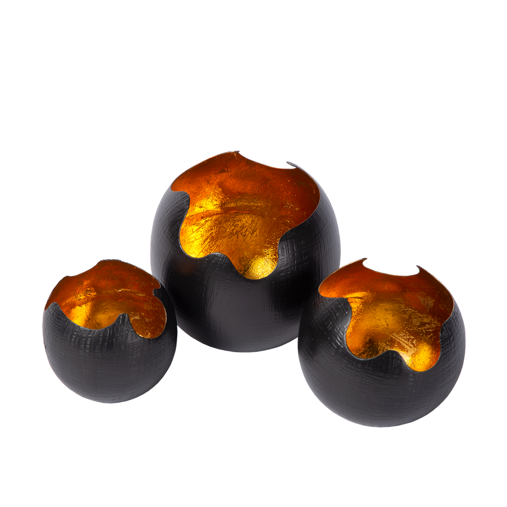 Porte‑bougies Tealight Kotori S (Lot de 3) | Lueur Douce et Chaleureuse pour Espaces Confortables | Valuna