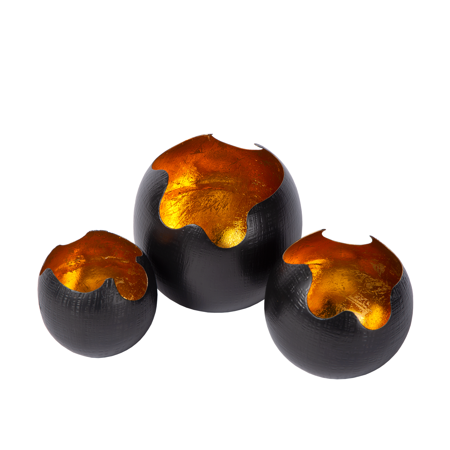 Porte‑bougies Tealight Kotori S (Lot de 3) | Lueur Douce et Chaleureuse pour Espaces Confortables | Valuna
