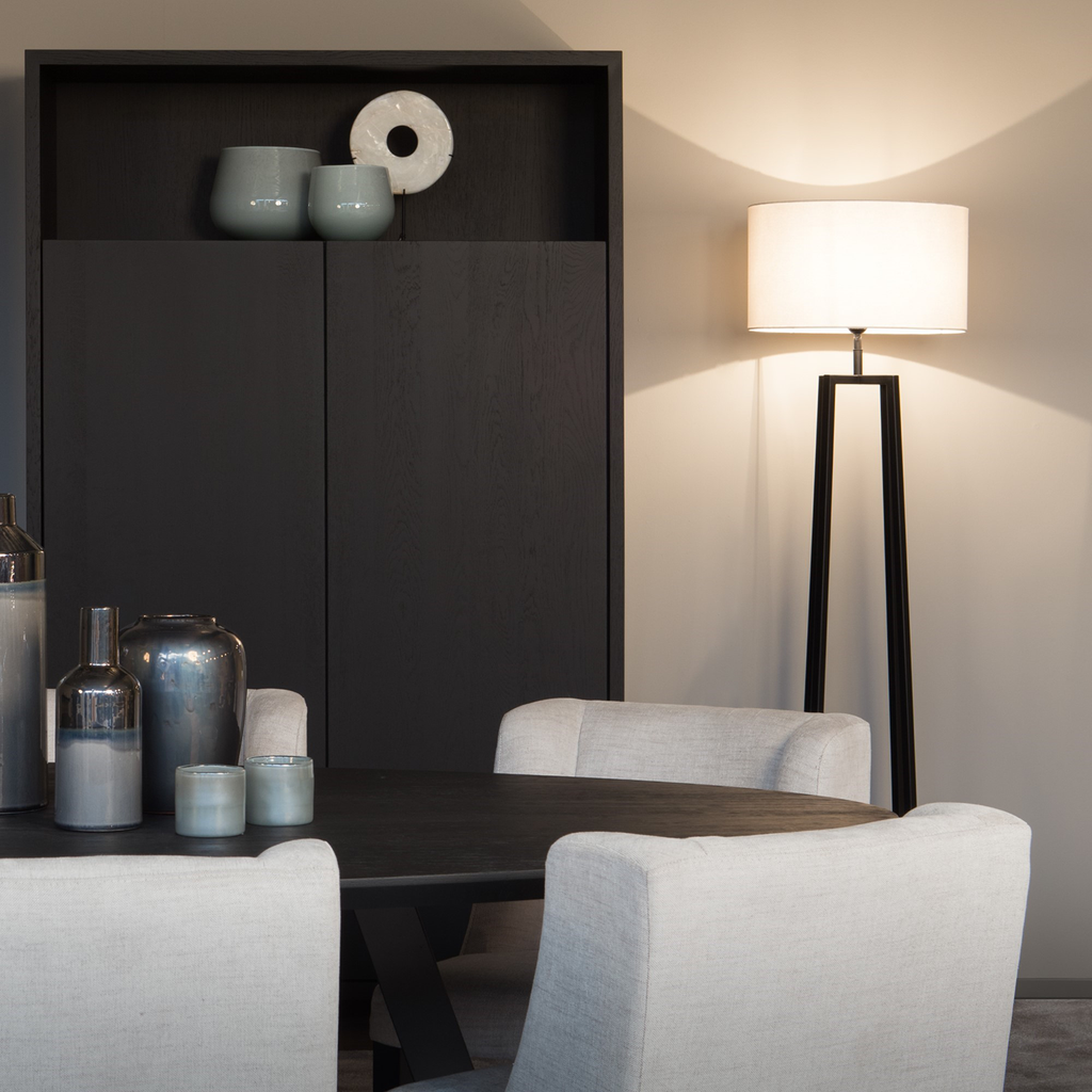 Lampe sur pied Potsdam | Noir | Valuna