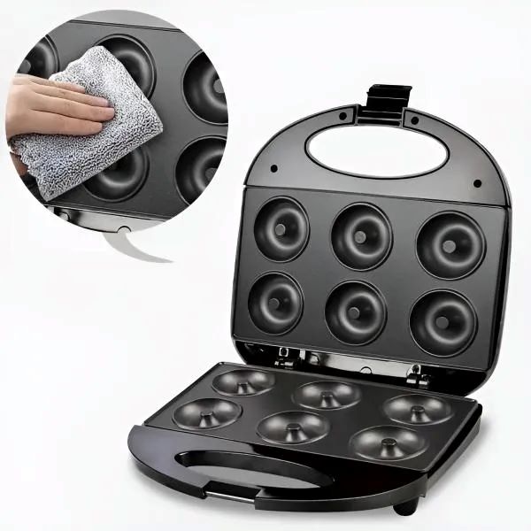 Machine à Donuts Électrique 6 Moules Anti‑adhésive | Cuisson Rapide et Ludique | Valuna