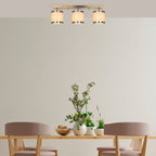 Suspension Frost 3‑Lumières en Métal Bronze et Tissu | Ambiance Chaleureuse et Douce | Valuna