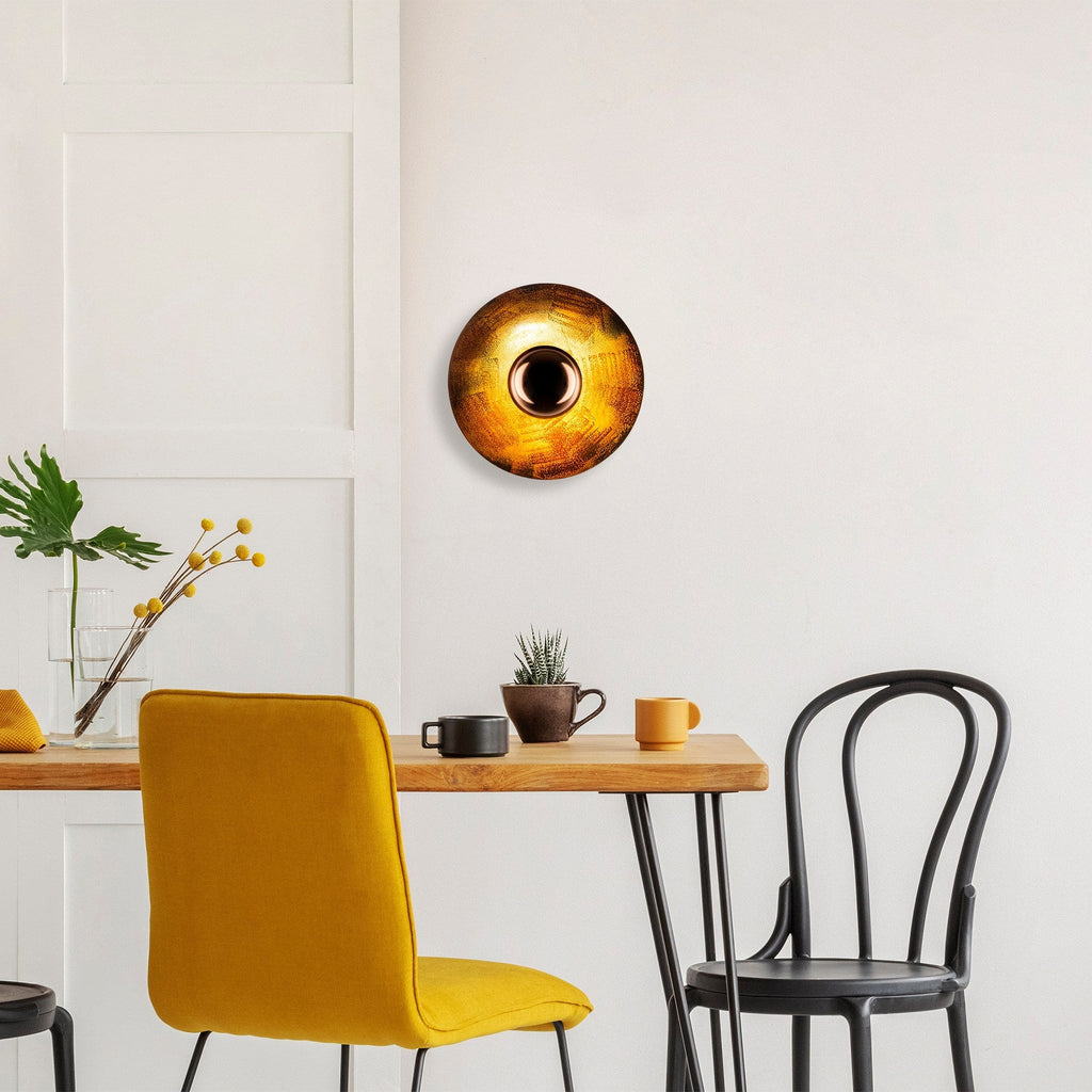 Applique Murale Elevate 28 cm Métal Cuivré | Sconce Industrielle Éclat Chaleureux | Valuna