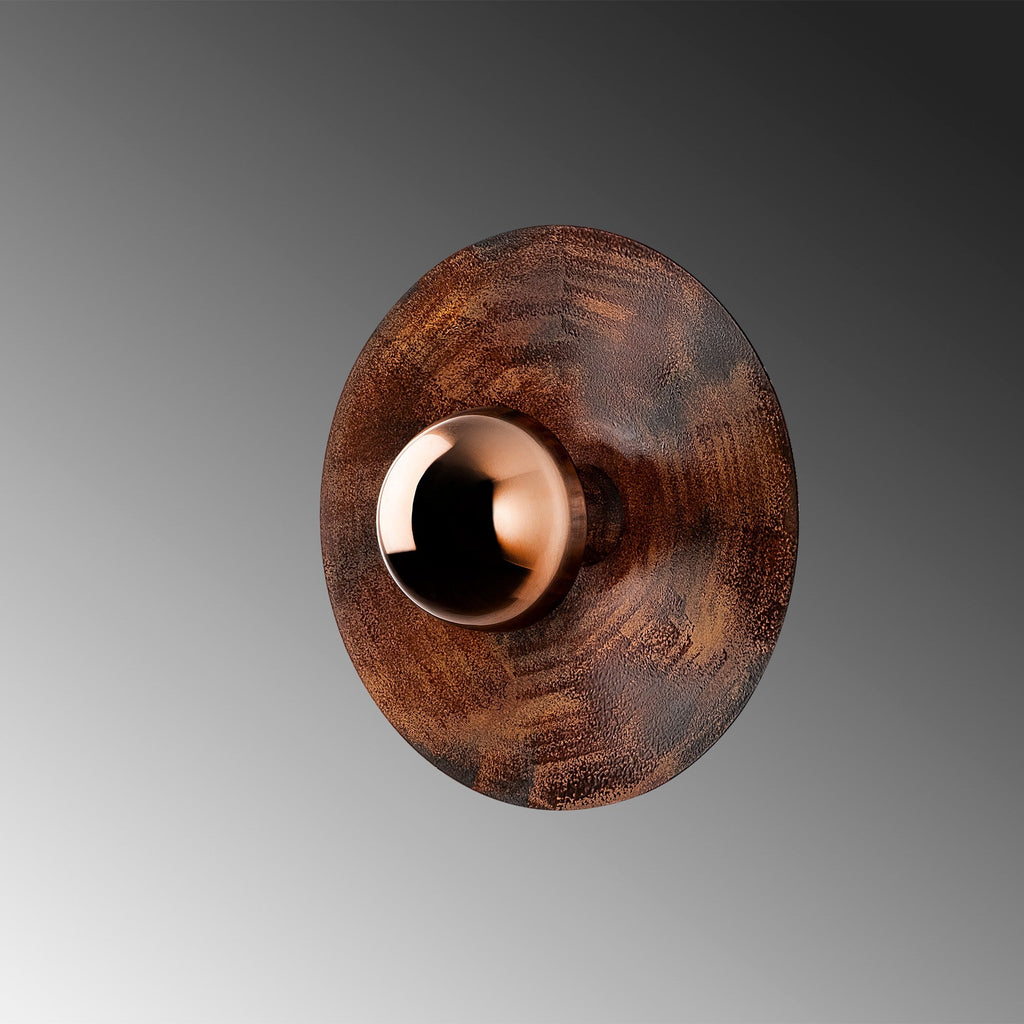 Applique Murale Elevate 28 cm Métal Cuivré | Sconce Industrielle Éclat Chaleureux | Valuna