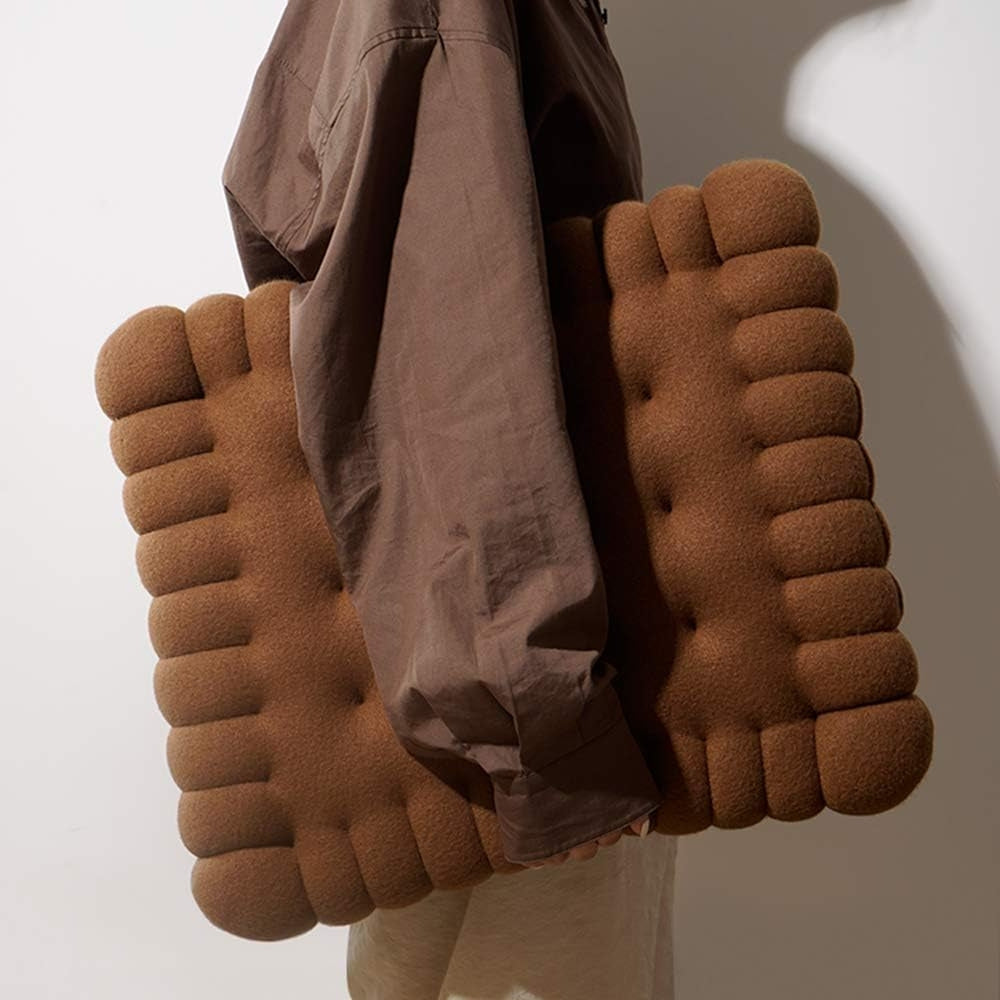 BiscuitPuff | Coussin De Confort Ultra-Doux – Design Moelleux Et Confort Moderne | Valuna