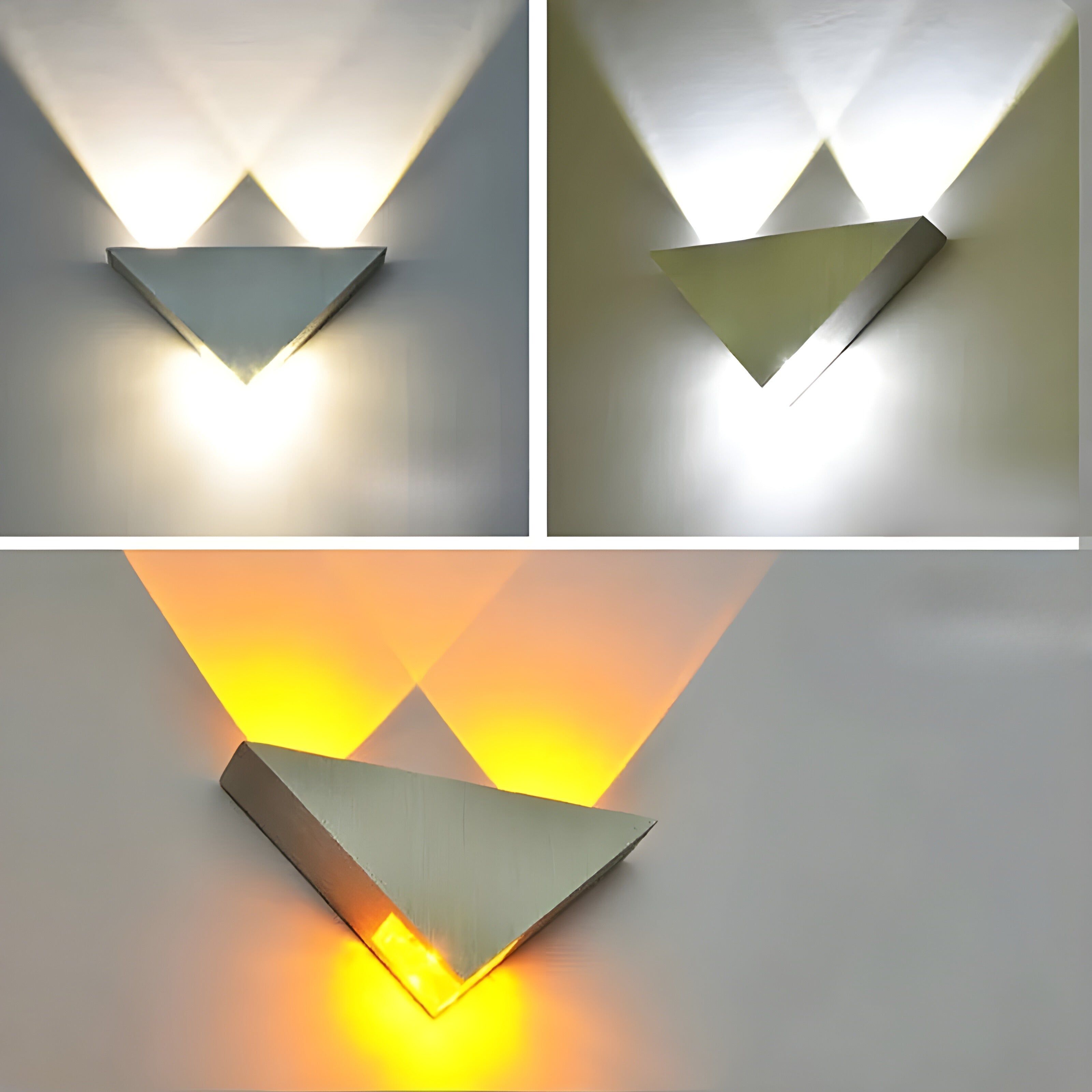 Lumière – Applique Murale Triangulaire Moderne Led | Éclairage Contemporain Pour La Maison | Valuna