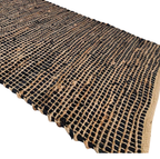 LeatherJute | Tapis en Cuir et Jute – Style Moderne et Confort Élégant | Valuna