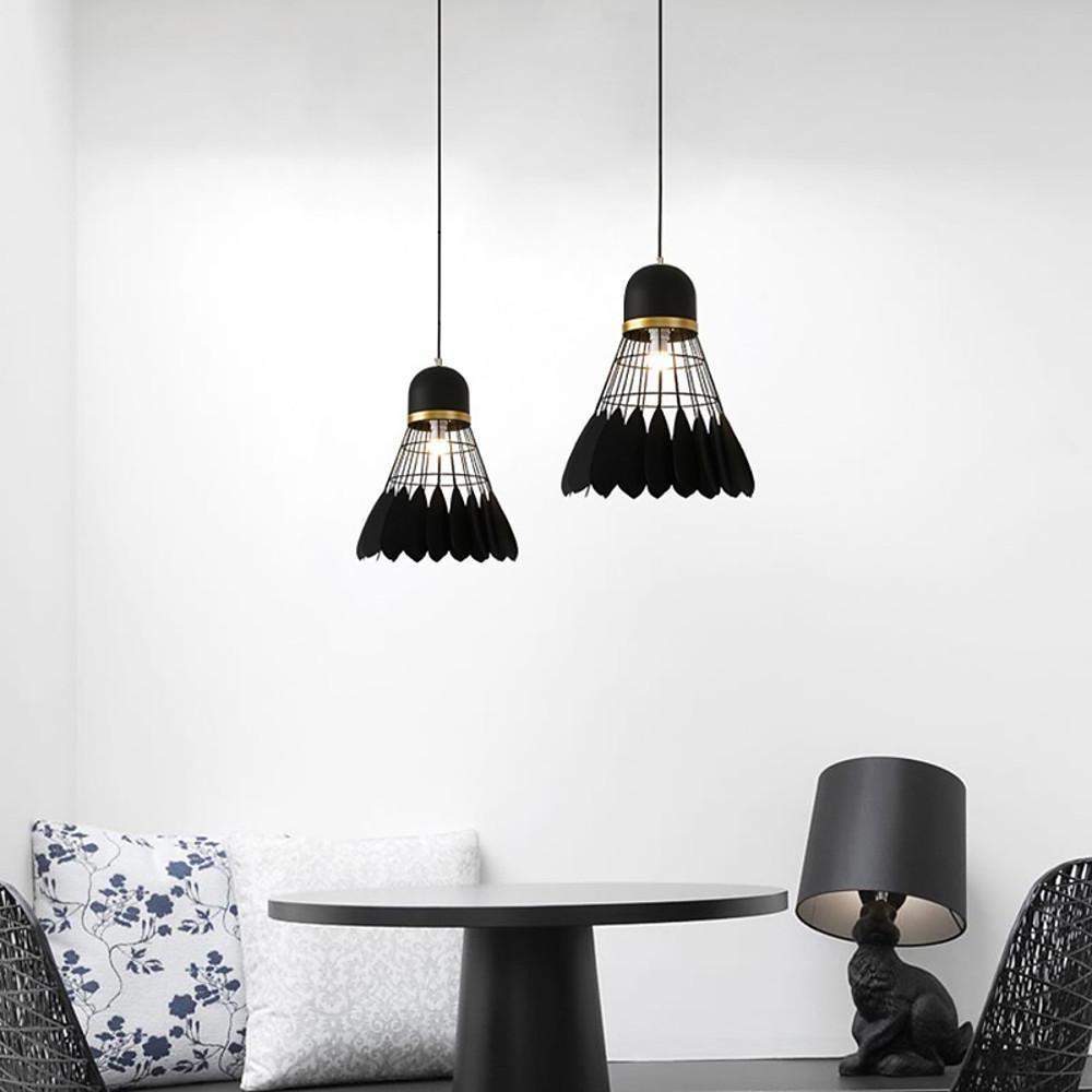 AeroLume | Lampe de Plafond Artistique en Plumes | Valuna