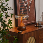 Laiton & Bois | Lampe De Table LED Élégante Et Naturelle | Valuna