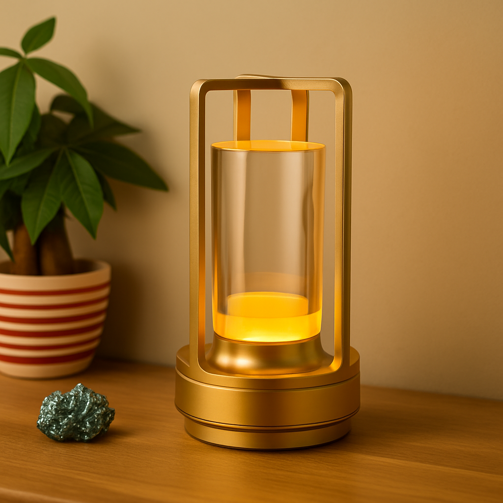 Aurluma | Lampe De Table Rechargeable À Led En Cristal | Valuna