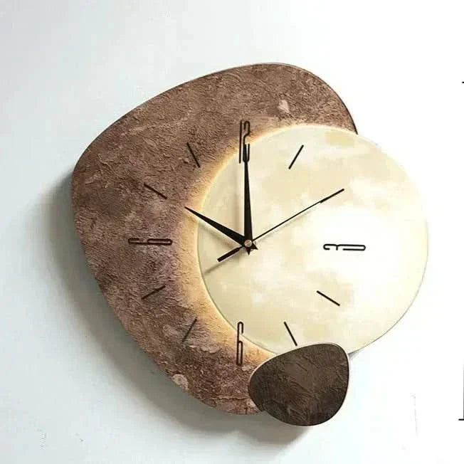 Brie | Horloge Murale Moderne En Bois Pour Des Espaces De Vie Élégants | Valuna