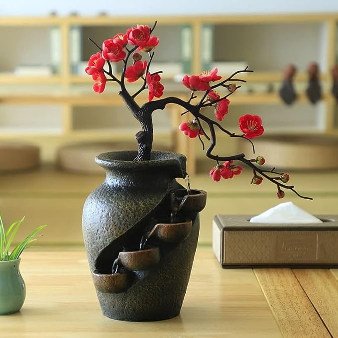 BlossomFlow | Vase à Eau Garduru – Décoration De Bonsai Apaisante Avec Fontaine | Valuna