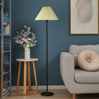 Lampe Sur Pied Rétro – Abat-Jour En Tissu Avec Pied En Fer Pour Salon Et Chambre | Valuna