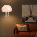 Crystalis | Lampe Sur Pied Nordique Avec Ressort Et Abat-Jour En Cristal | Valuna