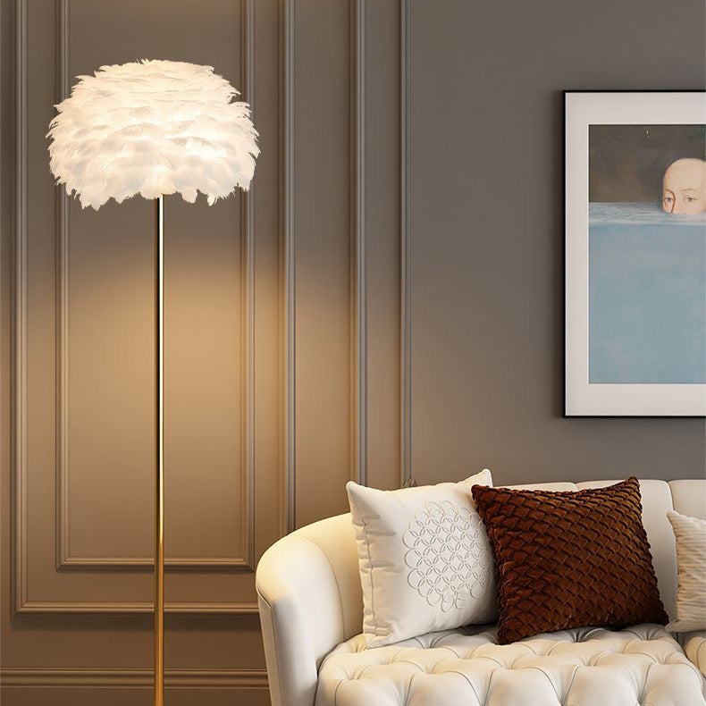 Crystalis | Lampe Sur Pied Nordique Avec Ressort Et Abat-Jour En Cristal | Valuna