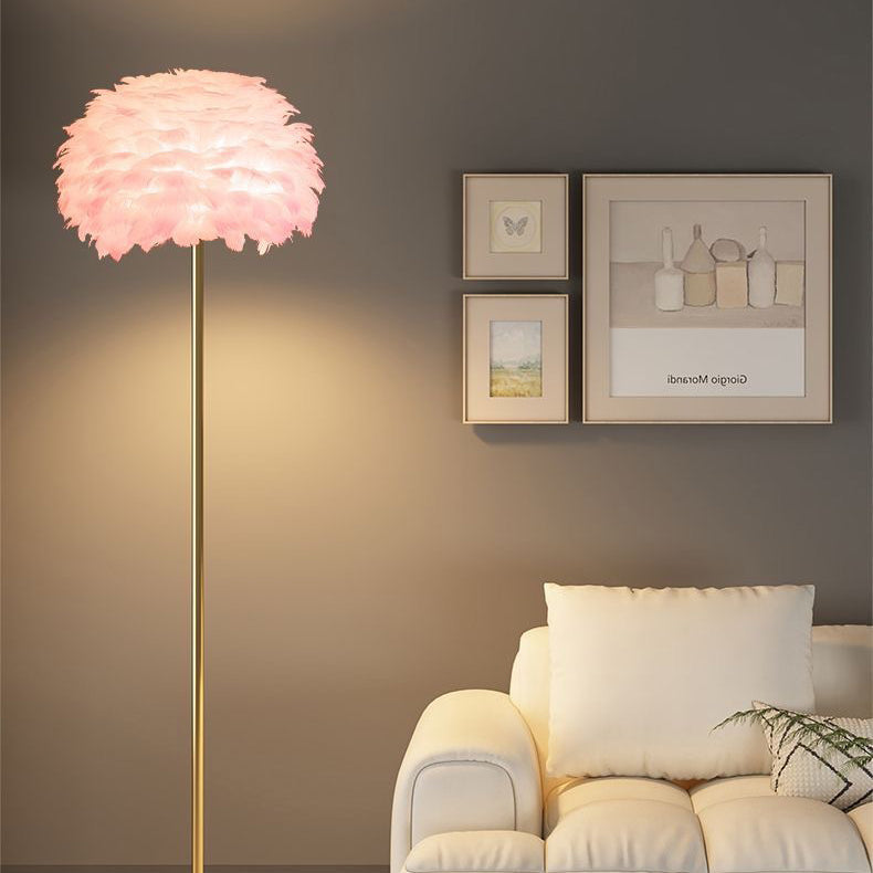Crystalis | Lampe Sur Pied Nordique Avec Ressort Et Abat-Jour En Cristal | Valuna