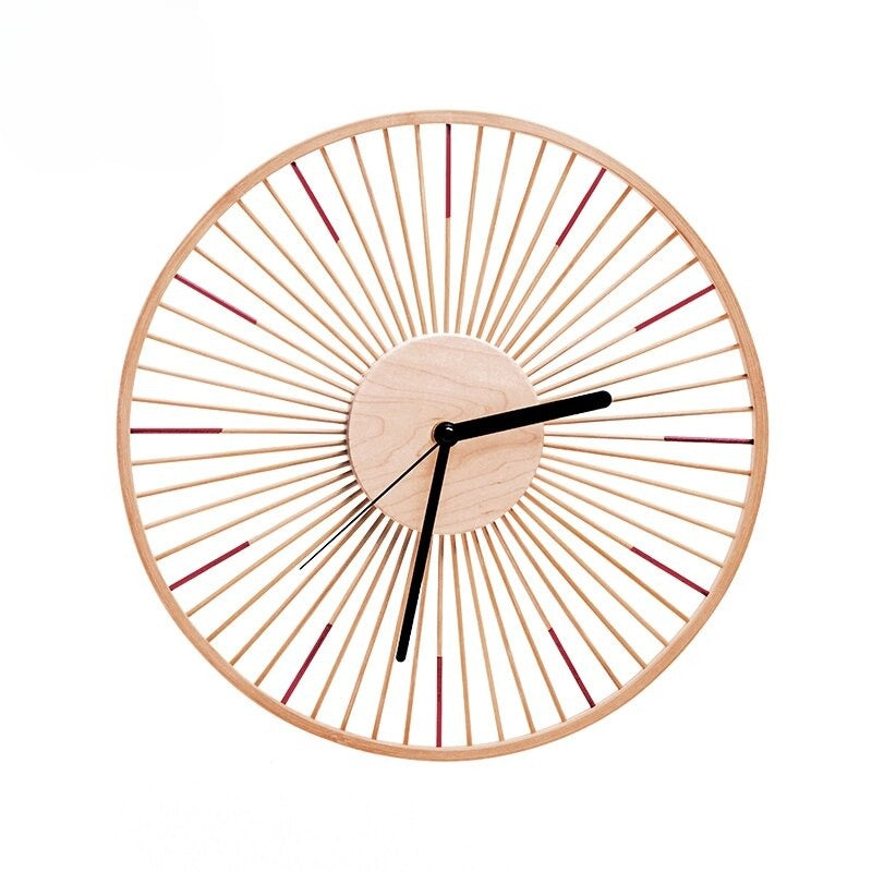 BamTick | Horloge Murale En Bambou Minimaliste Pour Maison Moderne | Valuna