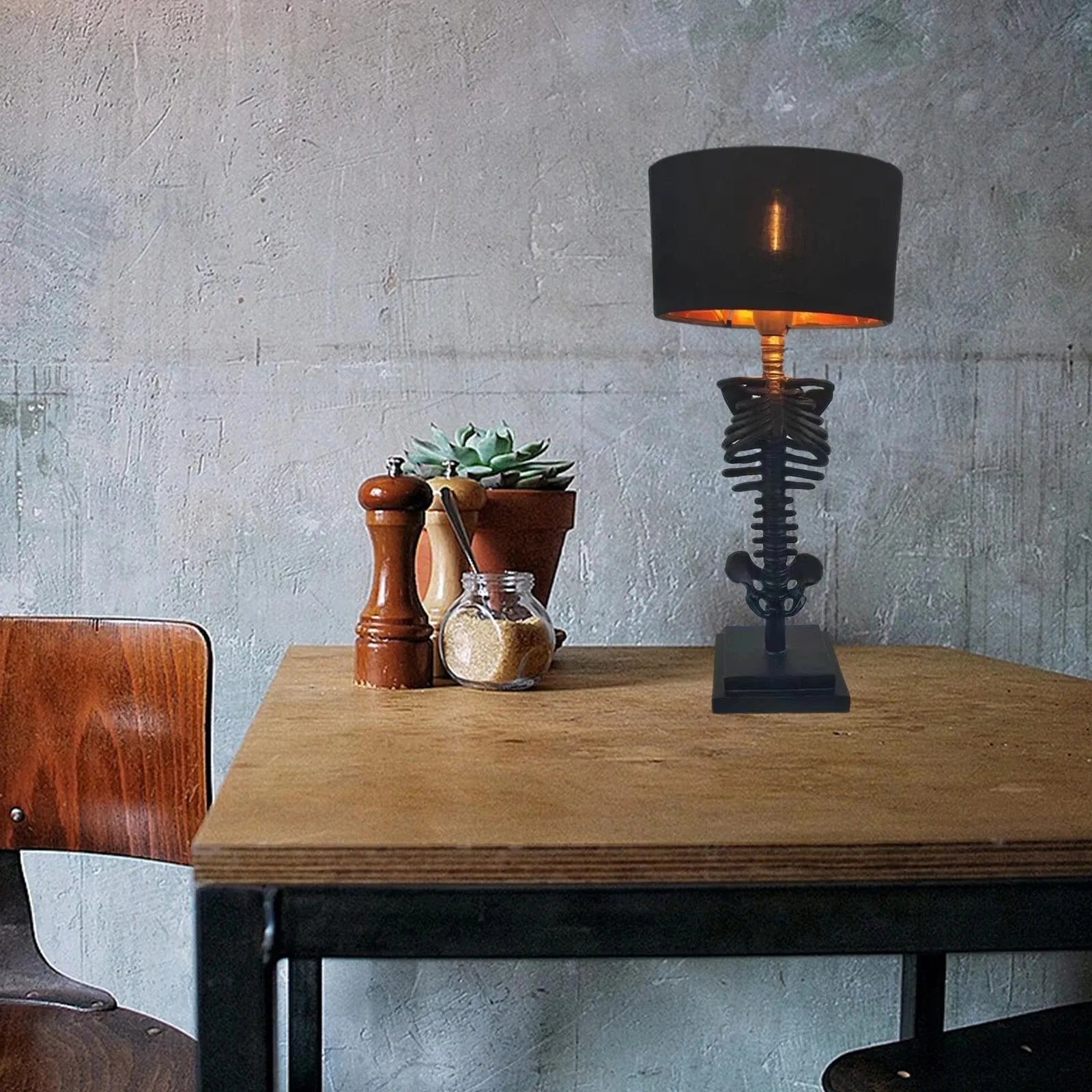 BoneGlow | Lampe de Chevet Squelette Vintage | Valuna