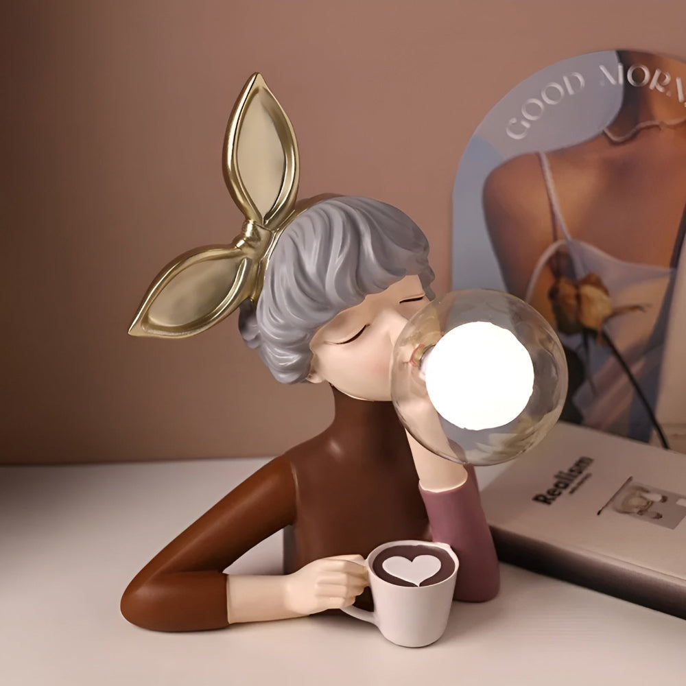 BubbleFairies | Lampe De Table Avec Quatuor De Statues Féeriques | Valuna