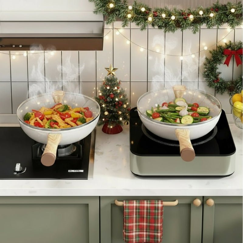 CeraVion | Poêle Antiadhésive En Céramique 30 Cm Avec Forme Profonde Pour Cuisinières À Gaz Et À Induction | Valuna