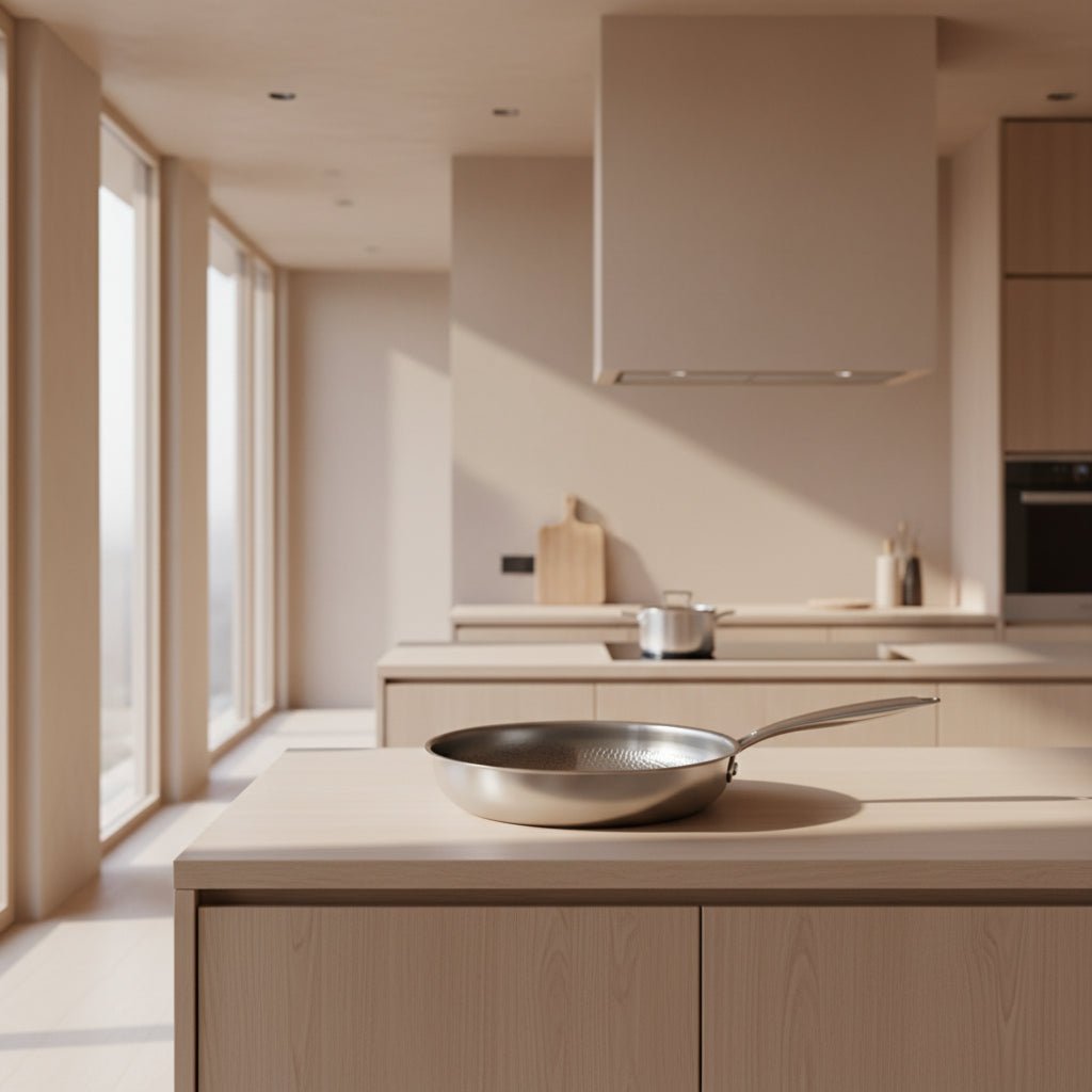 CookVion | Poêle Antiadhésive En Titane Martelé Pour Plaques À Induction Et Cuisines Modernes | Valuna