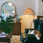 CapraniGlow | Lampadaire Style Caprani – Led, Aspect Bois Moderne & Décoration Élégante | Valuna