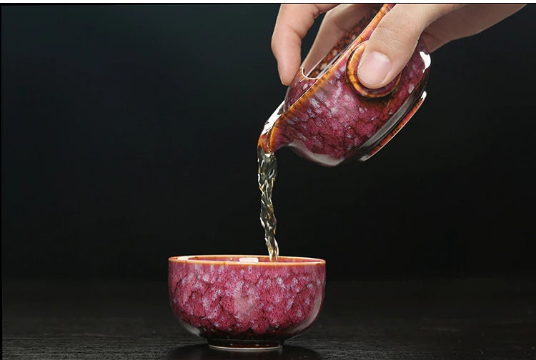 KuaiKe | Ensemble De Gaiwan En Céramique Pour Thé De Camping Kung Fu Avec Théière Et Tasse | Valuna