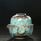 KuaiKe | Ensemble De Gaiwan En Céramique Pour Thé De Camping Kung Fu Avec Théière Et Tasse | Valuna