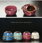 KuaiKe | Ensemble De Gaiwan En Céramique Pour Thé De Camping Kung Fu Avec Théière Et Tasse | Valuna