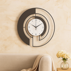 SerenityTick | Horloge Murale Géométrique Silencieuse – Mouvement Silencieux pour Espaces Paisibles | Valuna