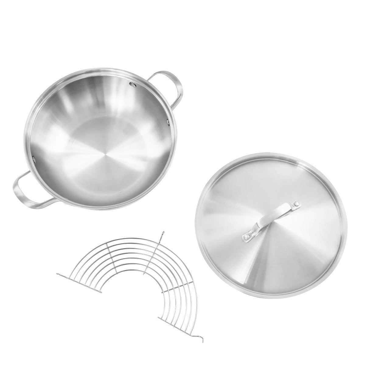 EcoHeat | Casserole En Acier Inoxydable 26 Cm Avec Répartition Uniforme De Chaleur | Valuna