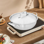 EcoHeat | Casserole En Acier Inoxydable 26 Cm Avec Répartition Uniforme De Chaleur | Valuna